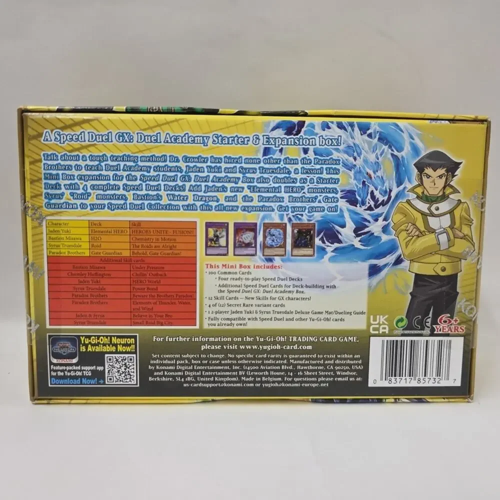 Yu-Gi-Oh Speed Duel GX Midterm Paradox Mini Box Konami TCG 2020
